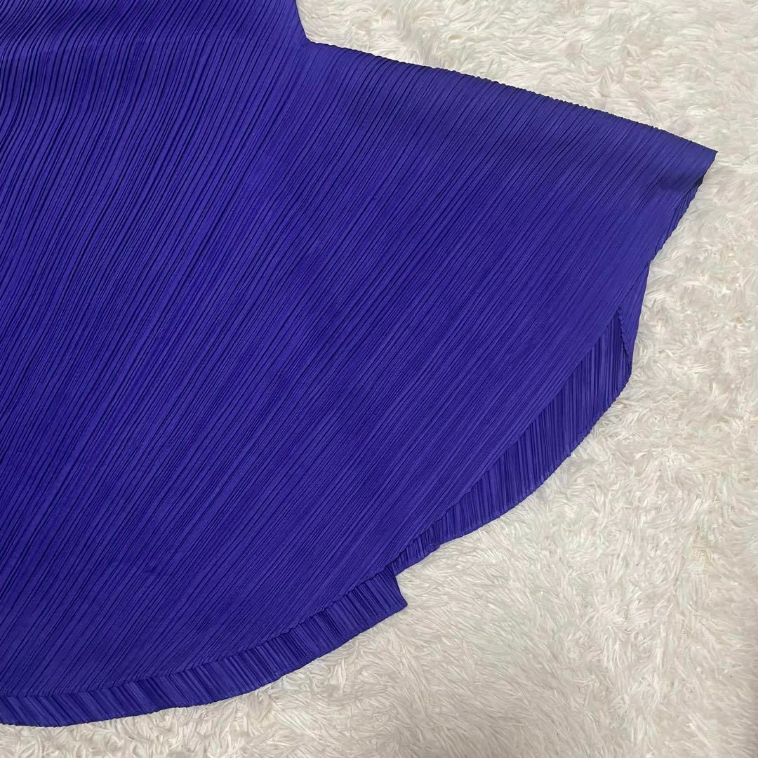 PLEATS PLEASE ISSEY MIYAKE(プリーツプリーズイッセイミヤケ)のイッセイミヤケ　プリーツプリーズ　アシンメトリー　チュニック　変形 レディースのワンピース(ひざ丈ワンピース)の商品写真