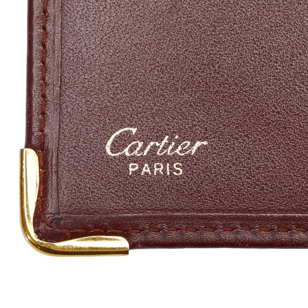 Cartier(カルティエ)のカルティエ マストライン 二つ折り財布 レザー レディース CARTIER 【1-0148418】 レディースのファッション小物(財布)の商品写真