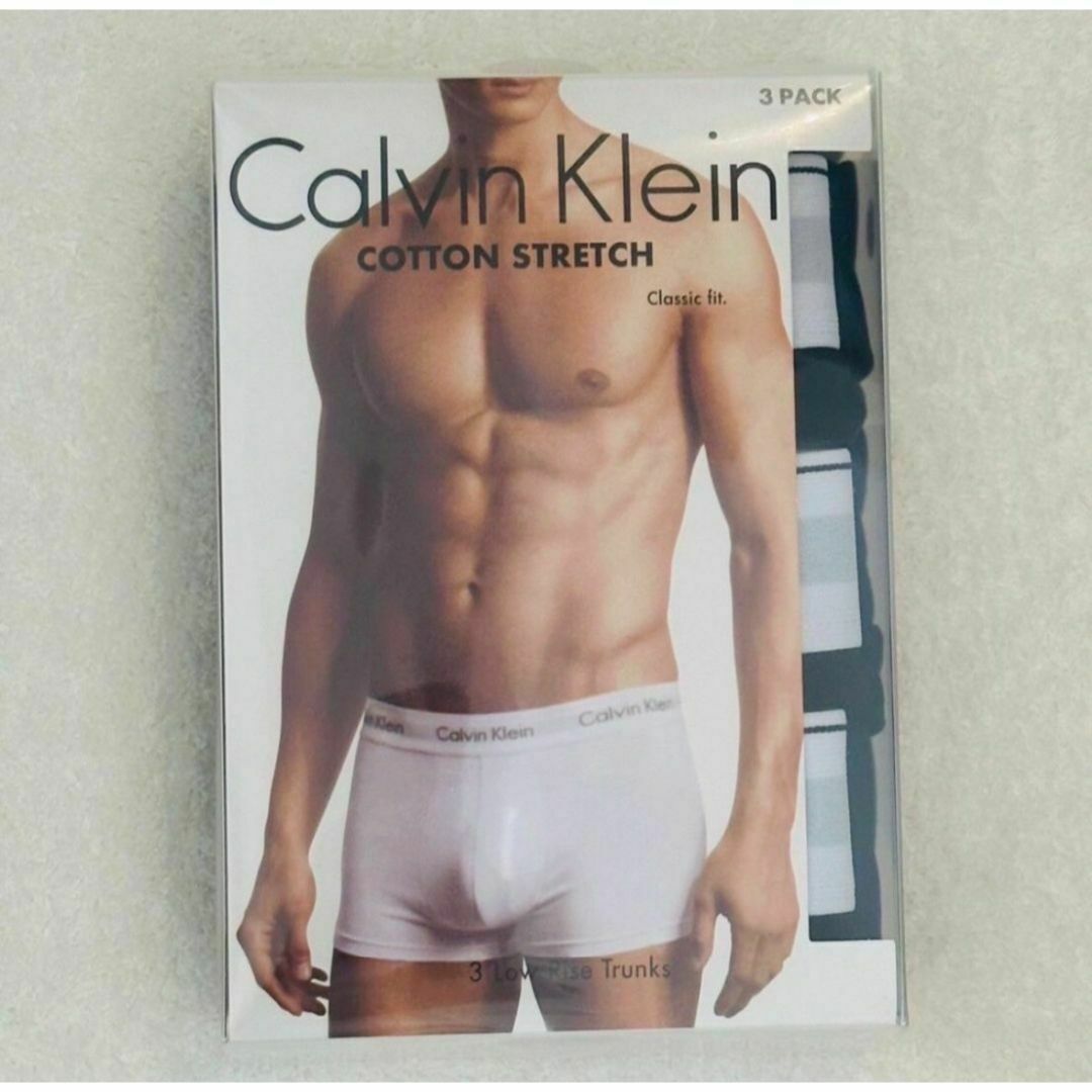 Calvin Klein(カルバンクライン)のカルバンクライン ボクサーパンツ Sサイズ ブラック 白ライン 黒 3枚セット メンズのアンダーウェア(ボクサーパンツ)の商品写真