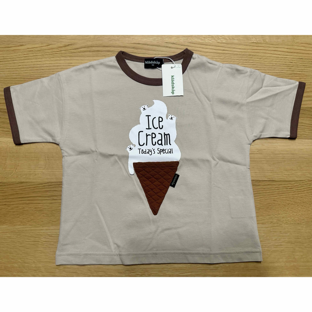 kladskap(クレードスコープ)の【新品】クレードスコープ  Tシャツ アイス 100 キッズ/ベビー/マタニティのキッズ服男の子用(90cm~)(Tシャツ/カットソー)の商品写真