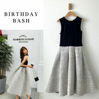 BIRTHDAY BASH - 完売品バースデーバッシュ ボンディングワンピース クルーネックバルーンドレス