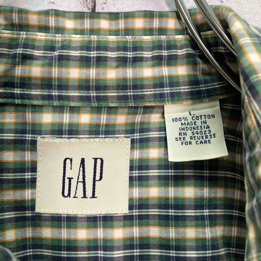 GAP(ギャップ)の【レア】90s GAP/ギャップ チェック 長袖シャツ ボタンダウン XL メンズのトップス(シャツ)の商品写真