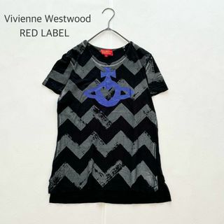 ヴィヴィアンウエストウッド(Vivienne Westwood)のヴィヴィアンウエストウッドレッドレーベル Tシャツ オーブ ラメ ハート 綿 M(Tシャツ(半袖/袖なし))