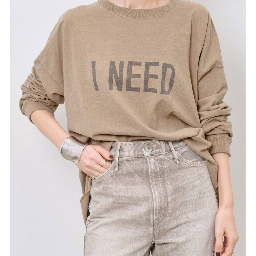 L'Appartement DEUXIEME CLASSE(アパルトモンドゥーズィエムクラス)のレミレリーフ　LONGSLEEVE T "INEED" レディースのトップス(Tシャツ(長袖/七分))の商品写真