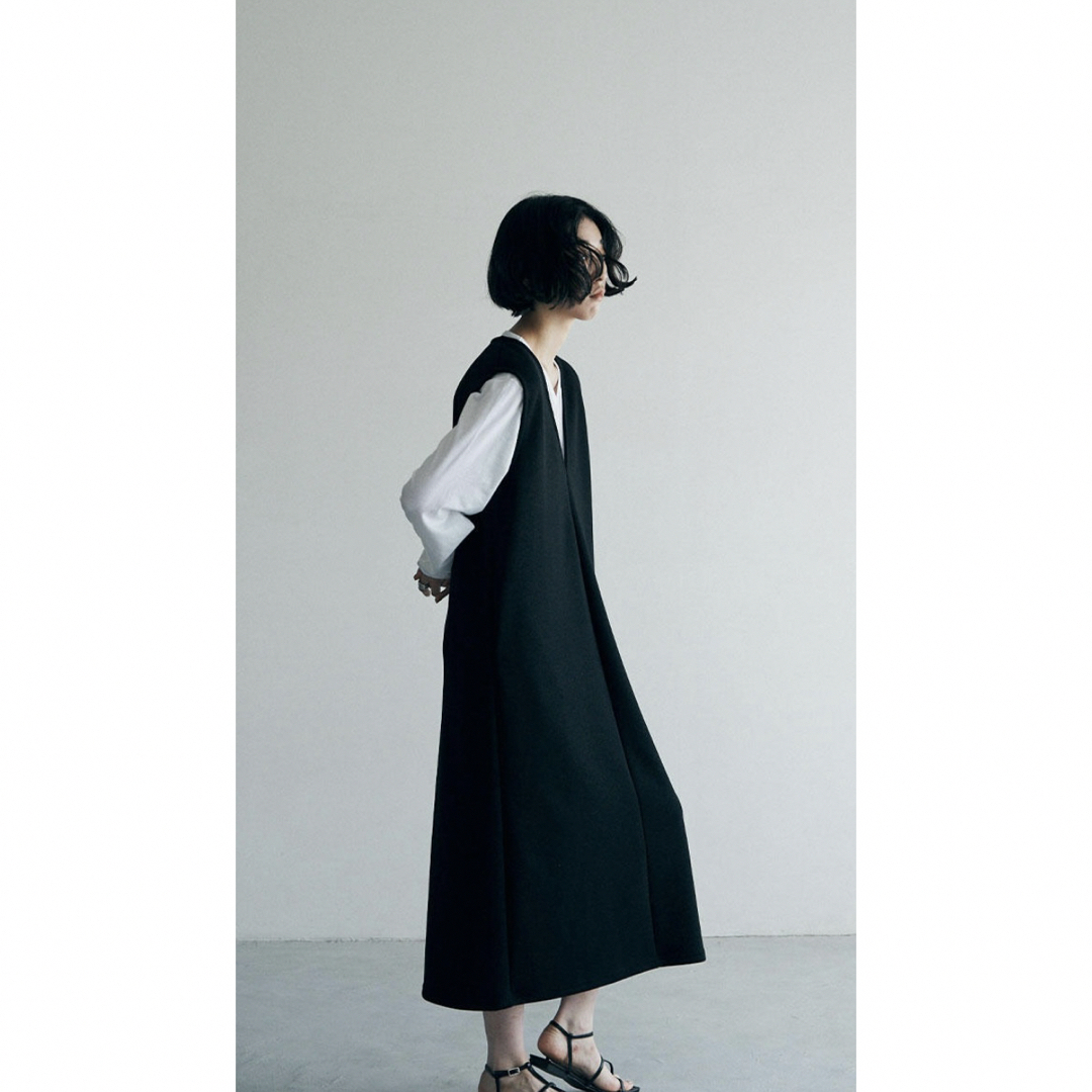 marjour ロングベストドレス ブラック Mサイズ レディースのワンピース(ロングワンピース/マキシワンピース)の商品写真
