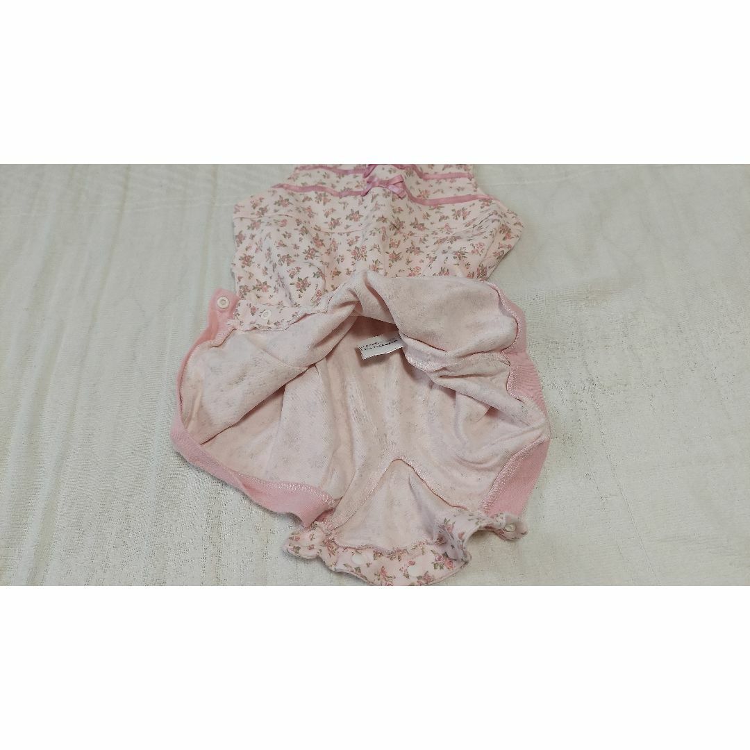 80ｃｍ ピンクのロンパース（半ズボン） キッズ/ベビー/マタニティのベビー服(~85cm)(ロンパース)の商品写真