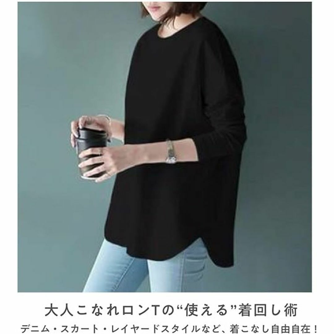 [SLOW＆MELLOW] ロングスリーブ Tシャツ カットソー レディース ク レディースのファッション小物(その他)の商品写真