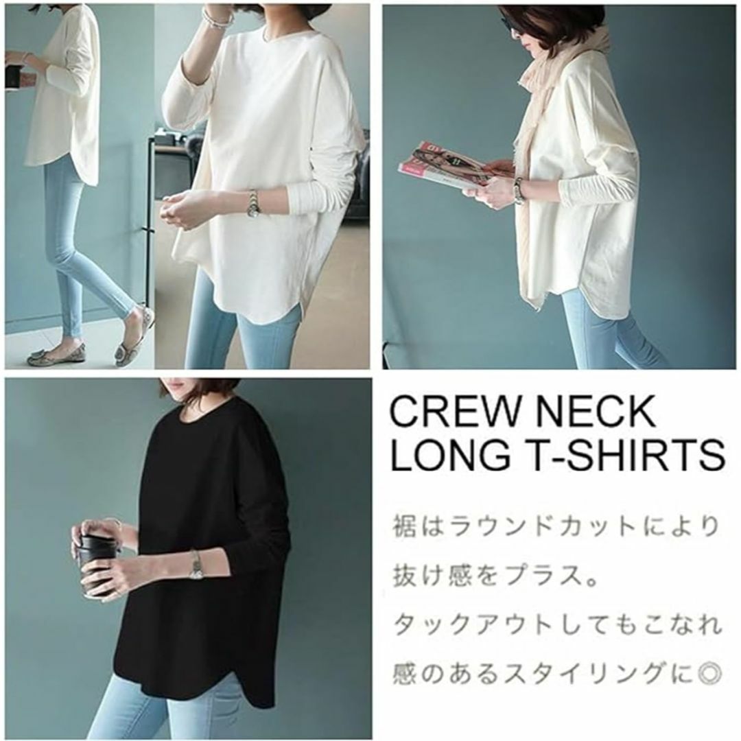 [SLOW＆MELLOW] ロングスリーブ Tシャツ カットソー レディース ク レディースのファッション小物(その他)の商品写真