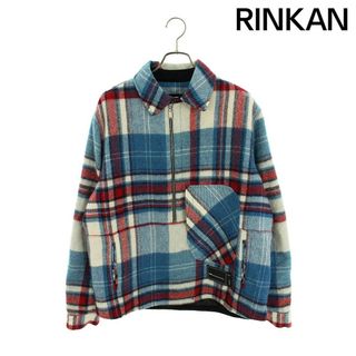 ウェルダン We11Done  Blue WD Check Anorak Wool Shirt ブルーチェックアノラックウールシャツブルゾン メンズ S(ブルゾン)