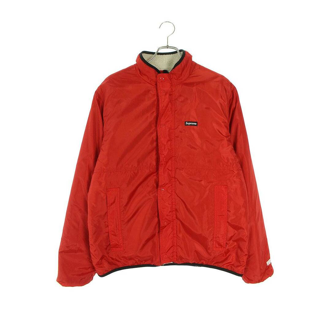 Supreme(シュプリーム)のシュプリーム  18AW  Reversible Logo Fleece Jacket リバーシブルフリースブルゾン メンズ L メンズのジャケット/アウター(ブルゾン)の商品写真