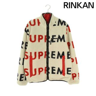 シュプリーム(Supreme)のシュプリーム  18AW  Reversible Logo Fleece Jacket リバーシブルフリースブルゾン メンズ L(ブルゾン)