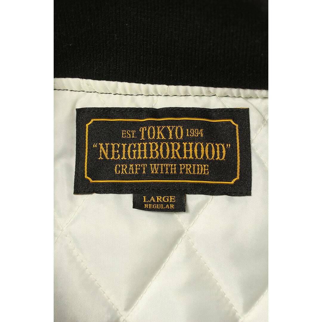 NEIGHBORHOOD(ネイバーフッド)のネイバーフッド  17AW  172TSNH-JKM03S B.B.EM/E-JKT ナイロンスタジアムブルゾン メンズ L メンズのジャケット/アウター(ブルゾン)の商品写真