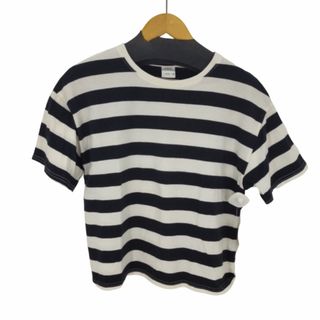 ザラ(ZARA)のZARA(ザラ) クロップドボーダーS/Sカットソー レディース トップス(Tシャツ(半袖/袖なし))