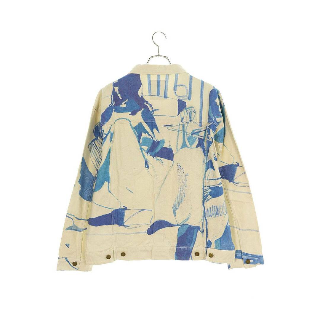 キッドスーパー KidSuper  23AW  KidSuper 1989 Bedroom Painting Denim Jacket ペインティングデニムジャケット メンズ XL メンズのジャケット/アウター(Gジャン/デニムジャケット)の商品写真