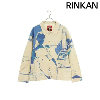 キッドスーパー KidSuper  23AW  KidSuper 1989 Bedroom Painting Denim Jacket ペインティングデニムジャケット メンズ XL(Gジャン/デニムジャケット)