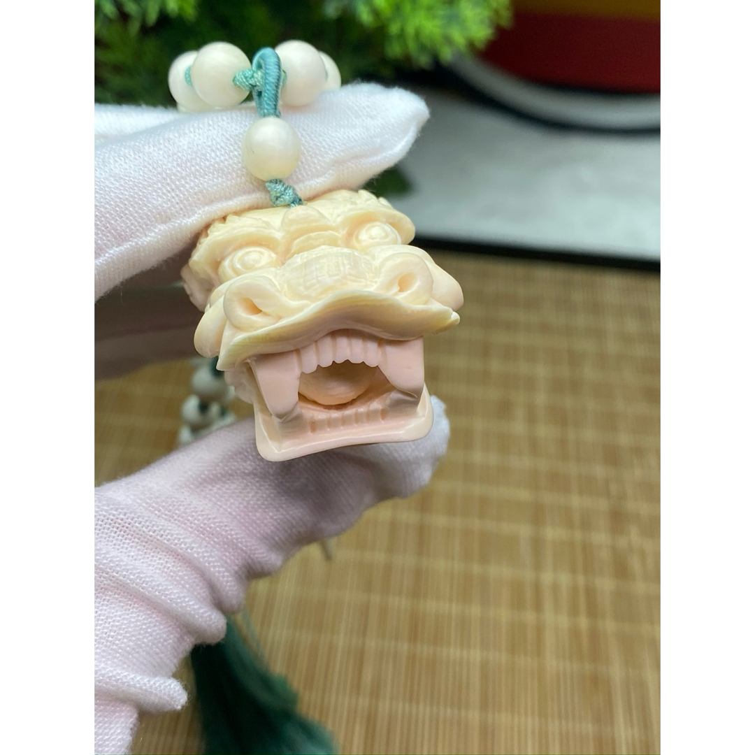 天然マンモス牙美しい手作り彫刻　3 盤龍牙尖　握り物 メンズのアクセサリー(ネックレス)の商品写真