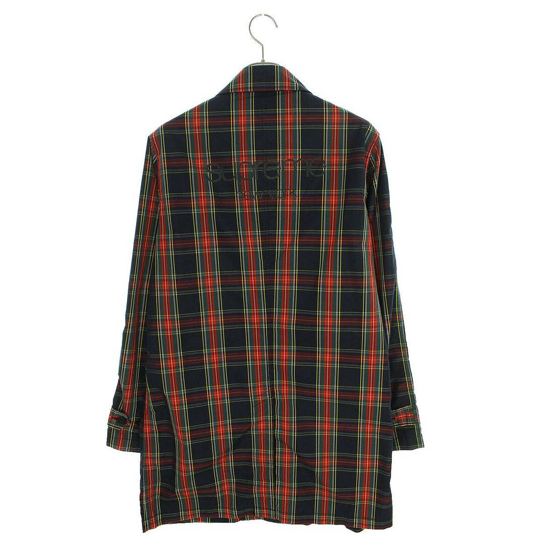 Supreme(シュプリーム)のシュプリーム  15SS  Plaid Trench Coat ナイロンチェックステンカラーコート メンズ M メンズのジャケット/アウター(ステンカラーコート)の商品写真