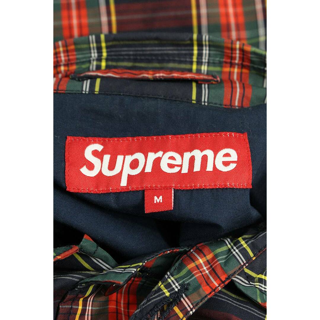 Supreme(シュプリーム)のシュプリーム  15SS  Plaid Trench Coat ナイロンチェックステンカラーコート メンズ M メンズのジャケット/アウター(ステンカラーコート)の商品写真