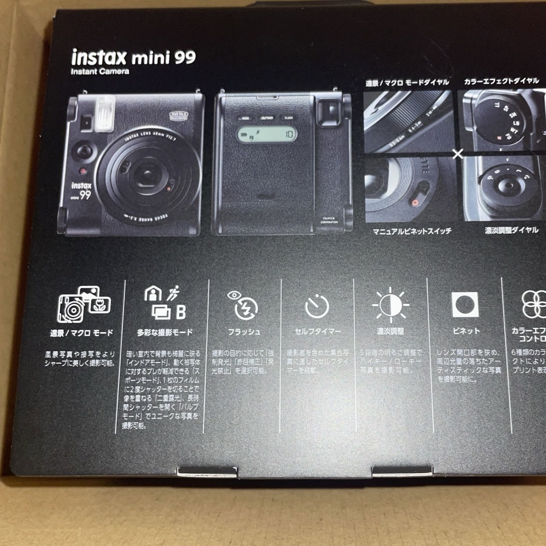 富士フイルム(フジフイルム)のチェキ  instax mini 99 ブラック スマホ/家電/カメラのカメラ(フィルムカメラ)の商品写真