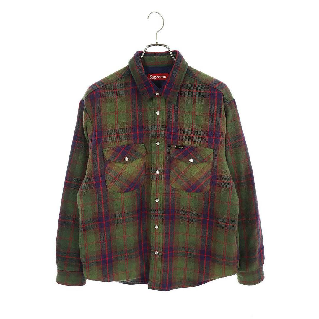 Supreme(シュプリーム)のシュプリーム  24SS  Quilted Flannel Snap Shirt キルティングフランネルスナップ長袖シャツ メンズ S メンズのトップス(シャツ)の商品写真