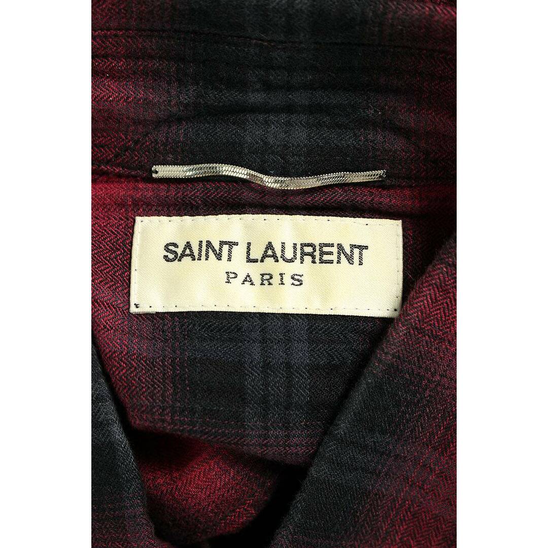 Saint Laurent(サンローラン)のサンローランパリ  16AW  407723 Y826L オンブレチェック長袖シャツ メンズ S メンズのトップス(シャツ)の商品写真