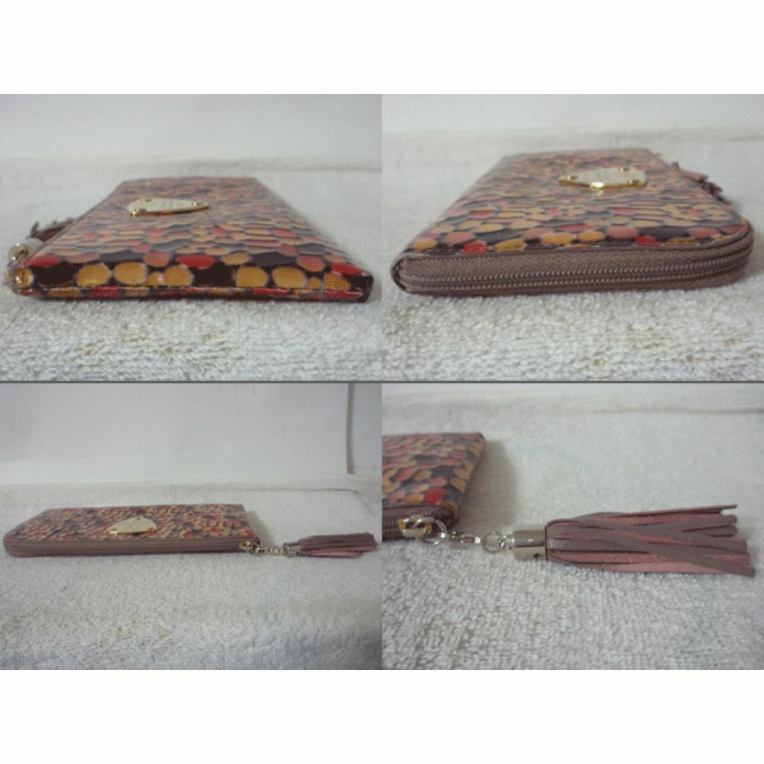 ATAO(アタオ)のATAO　アタオ　マルチカラー　クロコ型押し　グレー系　長財布　レディース レディースのファッション小物(財布)の商品写真