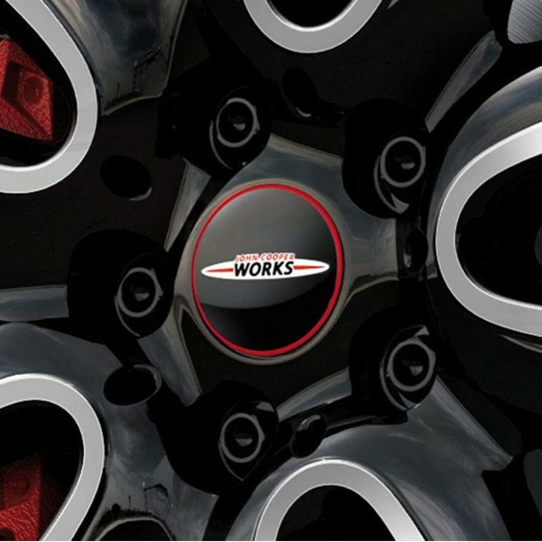MINI純正 JCW ホイール フローティング センターキャップ ４個セット 自動車/バイクの自動車(車種別パーツ)の商品写真