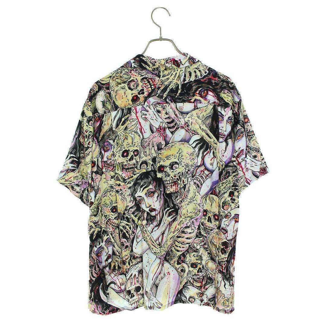 WACKO MARIA(ワコマリア)のワコマリア  21SS  TIM LEHI / HAWAIIAN SHIRT ドクロ総柄ハワイアン半袖シャツ メンズ M メンズのトップス(シャツ)の商品写真