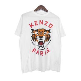 ケンゾー(KENZO)のケンゾー KENZO ■ 24SS【 KENZO LUCKY TIGER FE58TS0064SG 】 タイガー デザイン オーバー サイズ 半袖 Tシャツ 33018(Tシャツ/カットソー(半袖/袖なし))