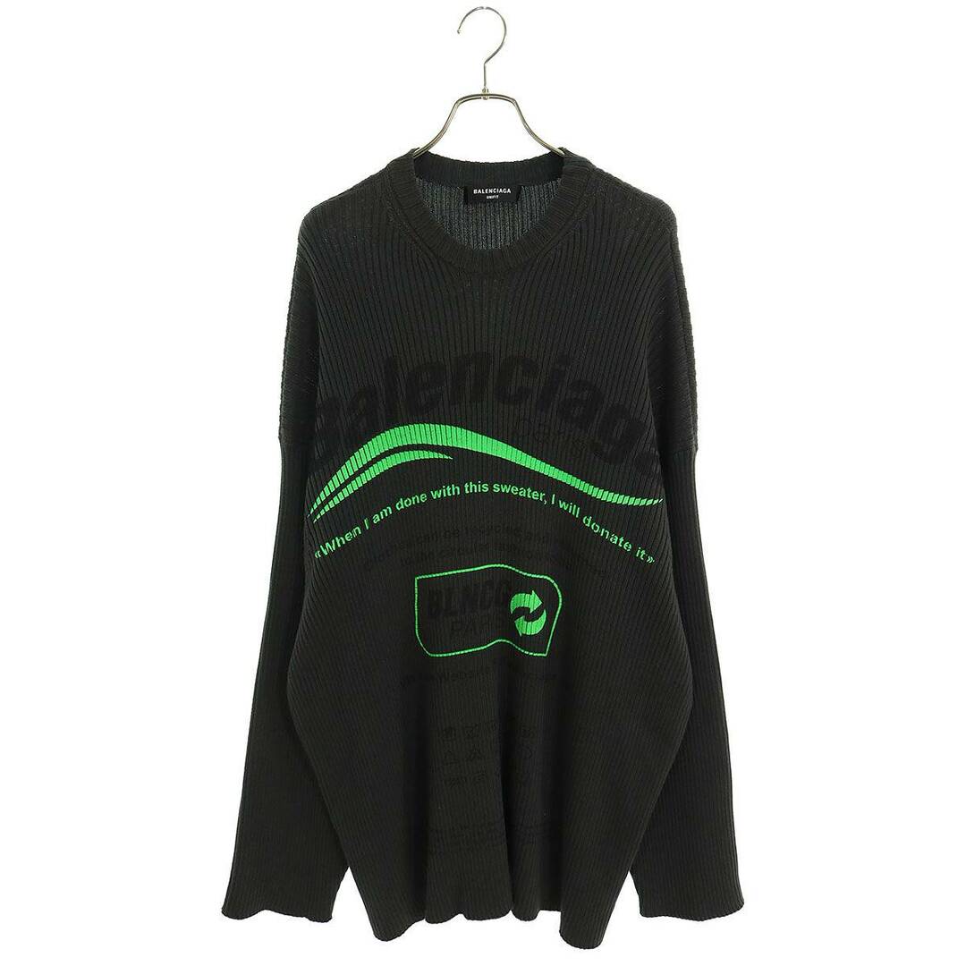 Balenciaga(バレンシアガ)のバレンシアガ  662723 T3210 ロゴデザインニット メンズ S メンズのトップス(ニット/セーター)の商品写真