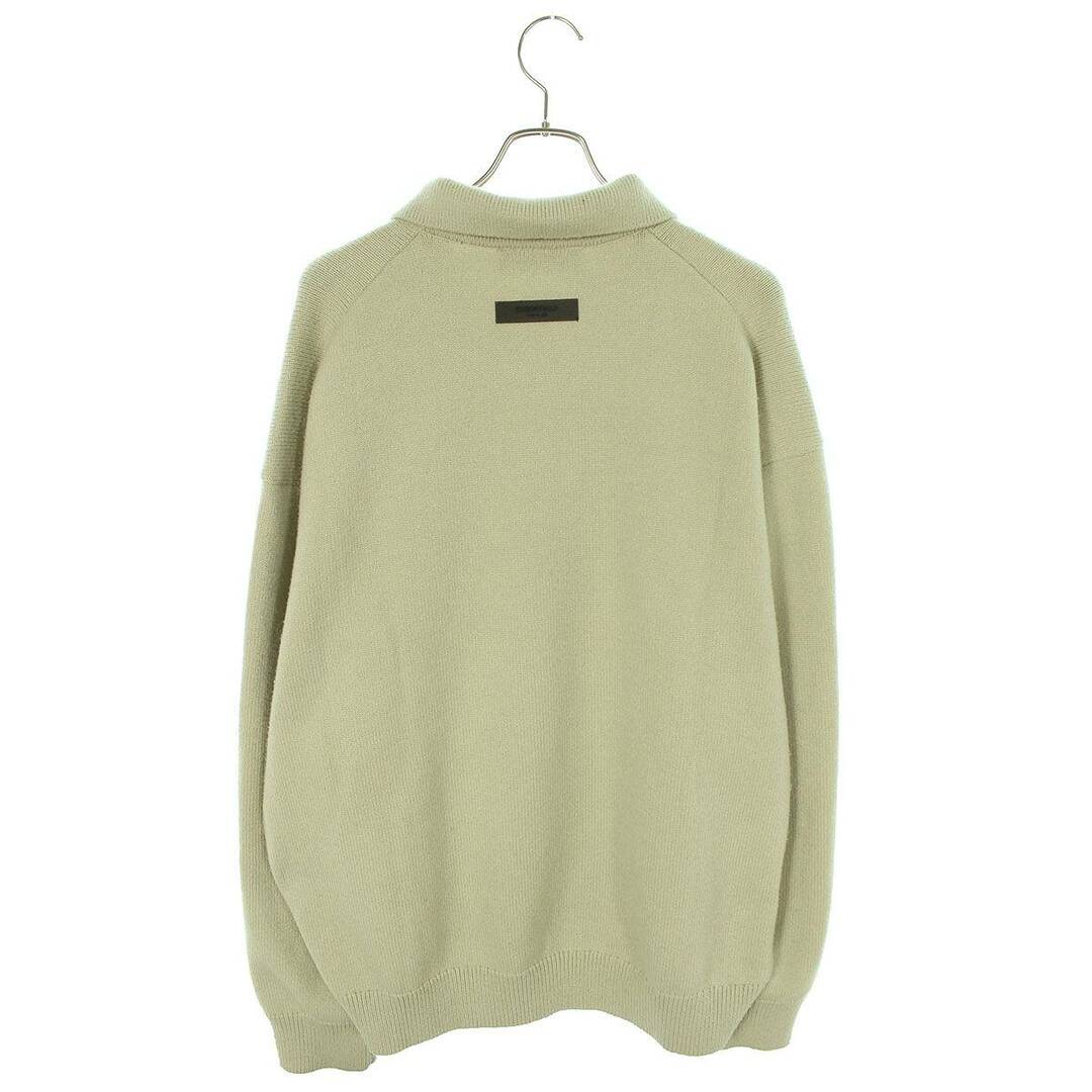 FEAR OF GOD(フィアオブゴッド)のフォグ  ESSENTIALS KNIT L/S POLO SAND 1977パッチポロニット メンズ M メンズのトップス(ニット/セーター)の商品写真