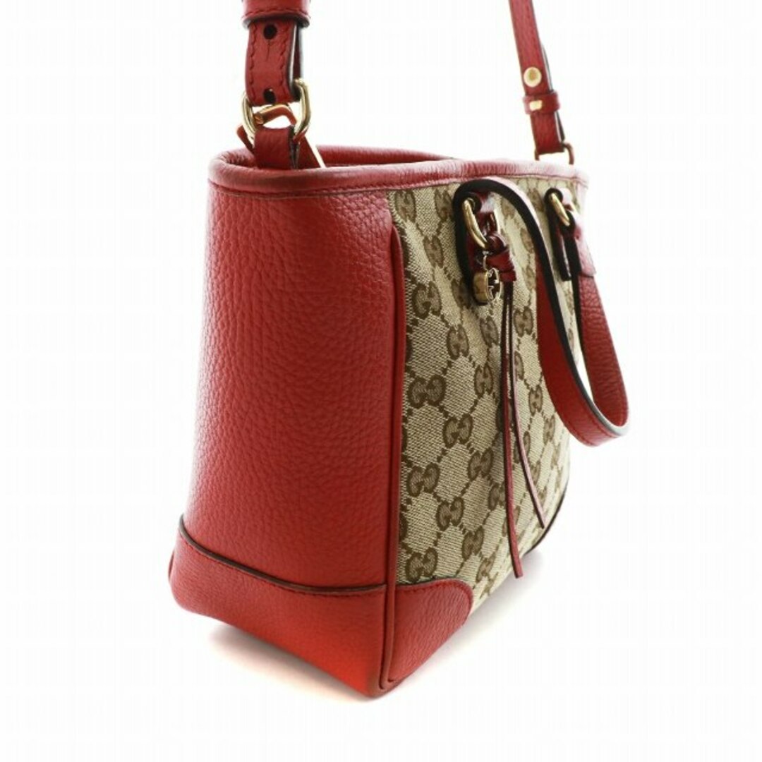 Gucci(グッチ)のグッチ ハンドバッグ ショルダー 2WAY GGロゴ 赤 ベージュ 449241 レディースのバッグ(ハンドバッグ)の商品写真