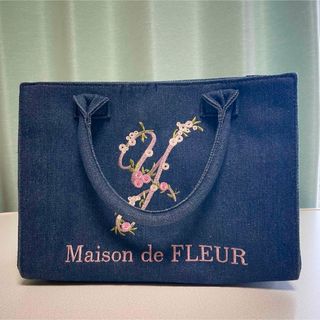 メゾンドフルール(Maison de FLEUR)のメゾンドフルール　デニム　イニシャル　トートバッグ　(トートバッグ)