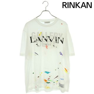 ギャラリーデプト GALLERY DEPT ×ランバン LANVIN  RU-TS0005-J092-E21 ペイントロゴ加工Tシャツ メンズ 2XL(Tシャツ/カットソー(半袖/袖なし))