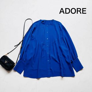 ADORE - 【美品✨】adore　ピンタックブラウス シフォン ウォッシャブル