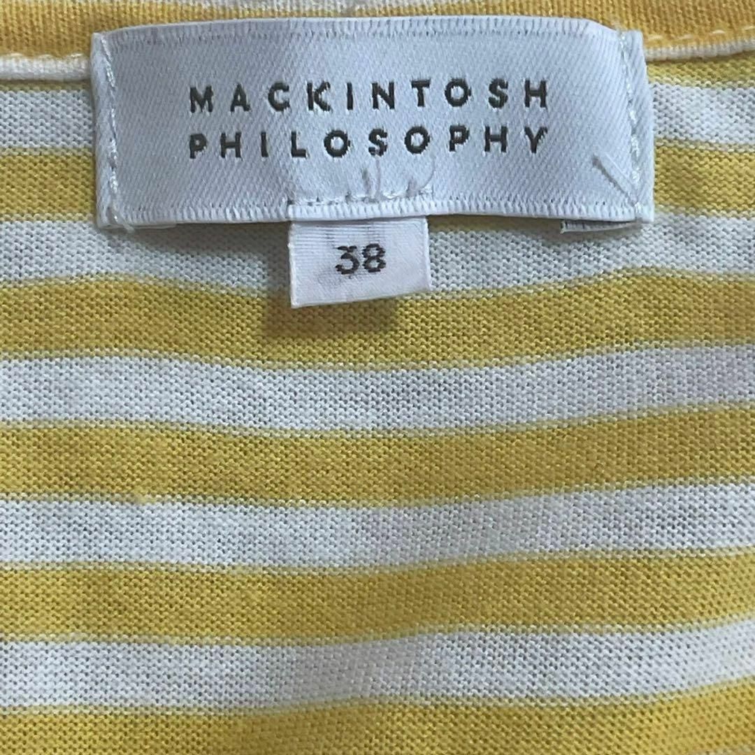 MACKINTOSH PHILOSOPHY(マッキントッシュフィロソフィー)のMACKINTOSH PHILOSOPHY マッキントッシュ　カットソー　38 レディースのトップス(Tシャツ(長袖/七分))の商品写真