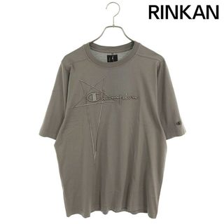 リックオウエンス(Rick Owens)のリックオウエンス ×チャンピオン Champion　  21SS  CM21S00010-216762 ダブルネームロゴTシャツ メンズ S(Tシャツ/カットソー(半袖/袖なし))