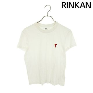 アミ(ami)のアミアレクサンドルマテュッシ  BFUTS001.724 ハートロゴ刺繍Tシャツ メンズ XS(Tシャツ/カットソー(半袖/袖なし))