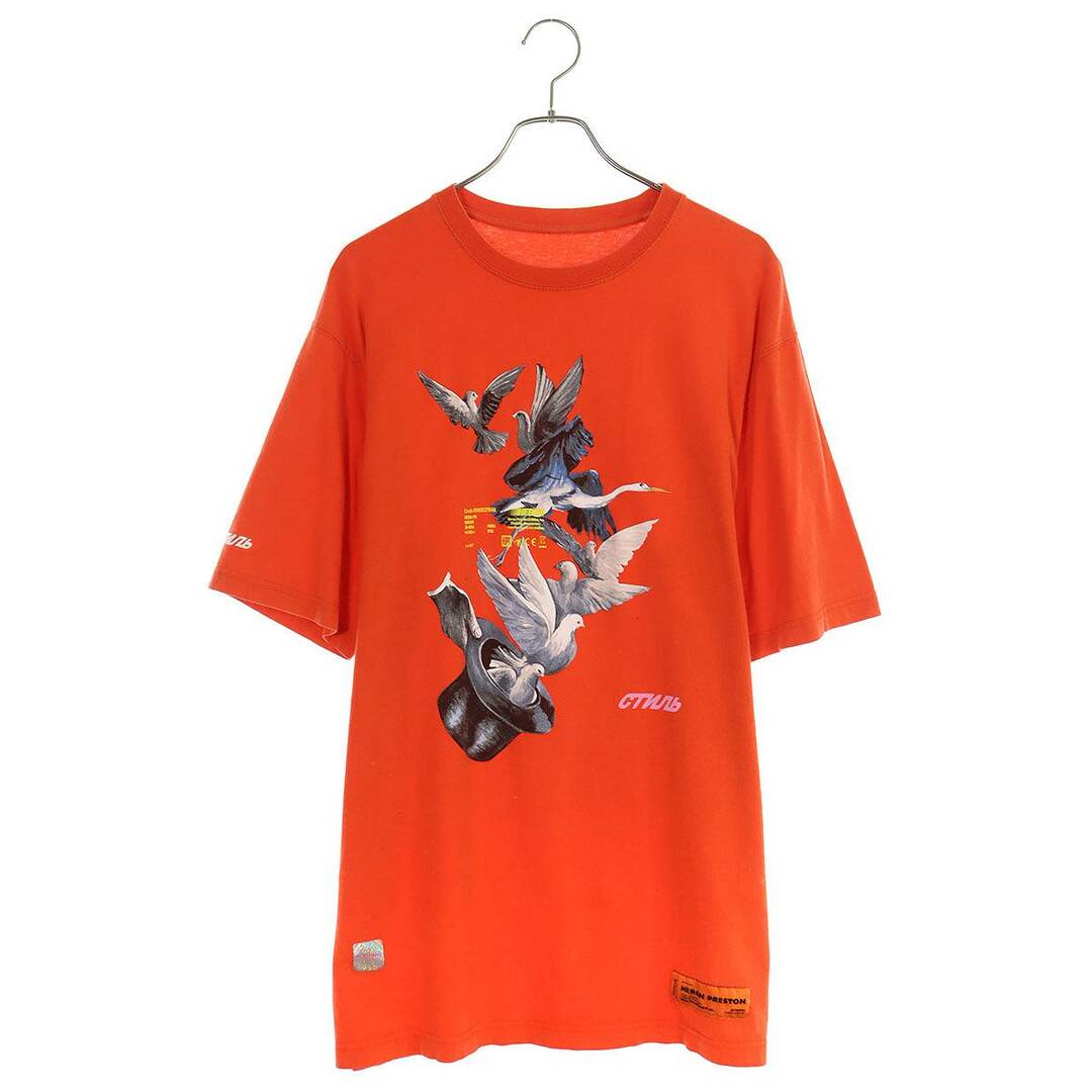 HERON PRESTON(ヘロンプレストン)のヘロンプレストン  HMAA001S19632049 コットンプリントTシャツ メンズ M メンズのトップス(Tシャツ/カットソー(半袖/袖なし))の商品写真