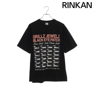 ブラックアイパッチ BlackEyePatch  GRILLZ JEWELZ ロゴプリントTシャツ メンズ M(Tシャツ/カットソー(半袖/袖なし))