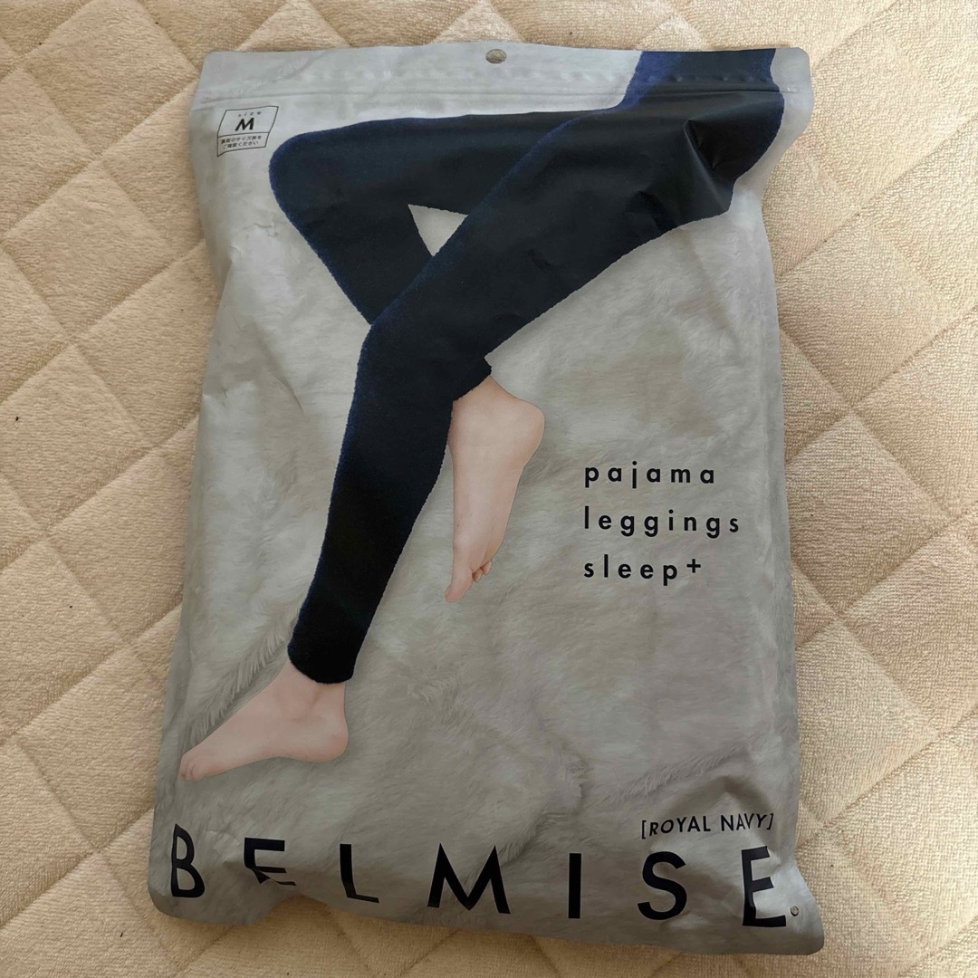 BELMISE(ベルミス)のBELMISE ベルミス　パジャマレギンス　M ネイビー レディースのレッグウェア(レギンス/スパッツ)の商品写真