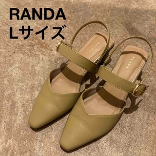 ランダ(RANDA)のRANDA ランダ　ピスタチオ　グリーン　ミュール　レディース　女性用　L(ミュール)