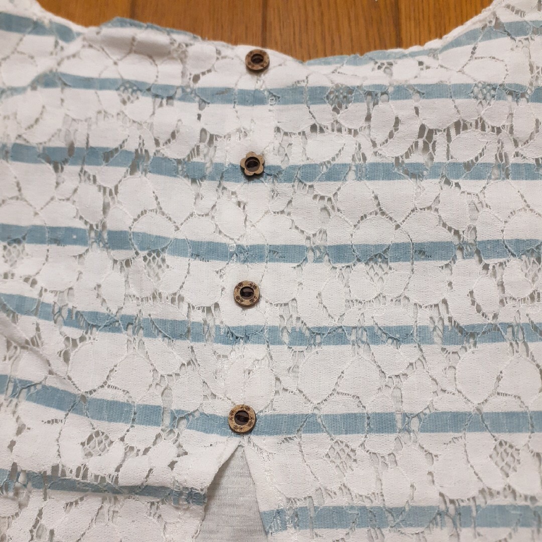 ベルメゾン(ベルメゾン)のベルメゾン 重ね着風カットソー ボーダー M メンズのトップス(Tシャツ/カットソー(半袖/袖なし))の商品写真