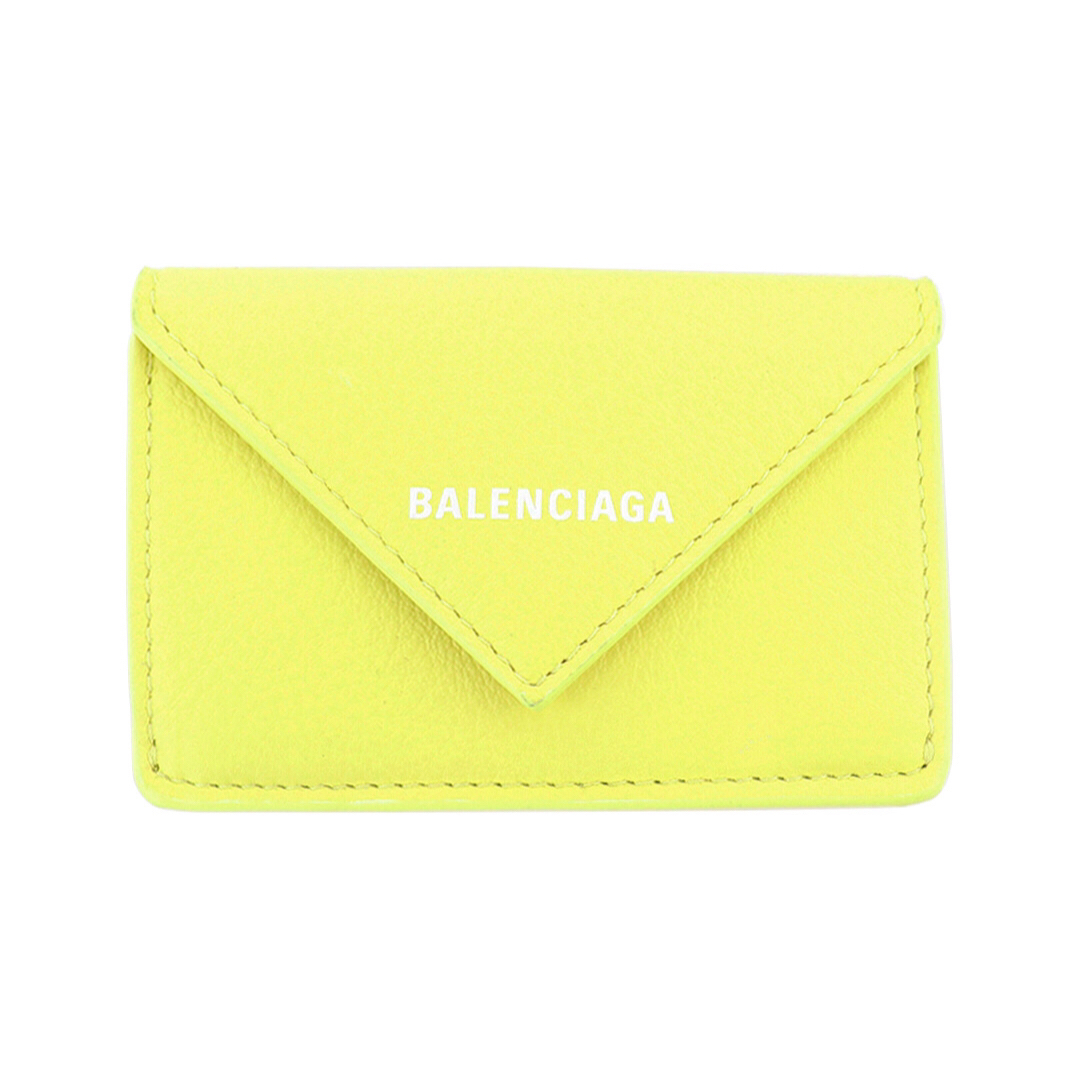 Balenciaga(バレンシアガ)のバレンシアガ 三つ折り財布 フルオイエロー ミニペーパーウォレット ミニ財布 レディースのファッション小物(財布)の商品写真