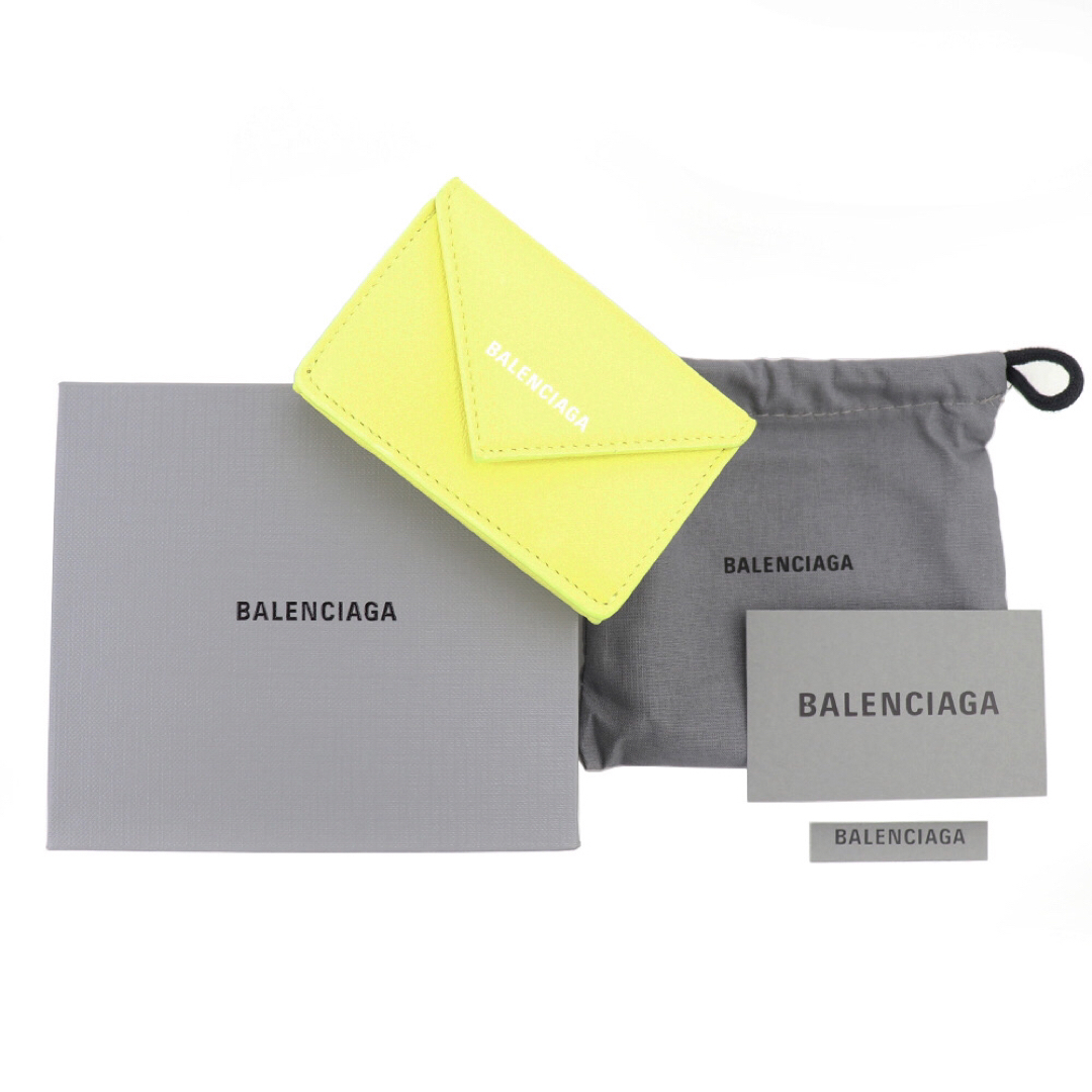 Balenciaga(バレンシアガ)のバレンシアガ 三つ折り財布 フルオイエロー ミニペーパーウォレット ミニ財布 レディースのファッション小物(財布)の商品写真