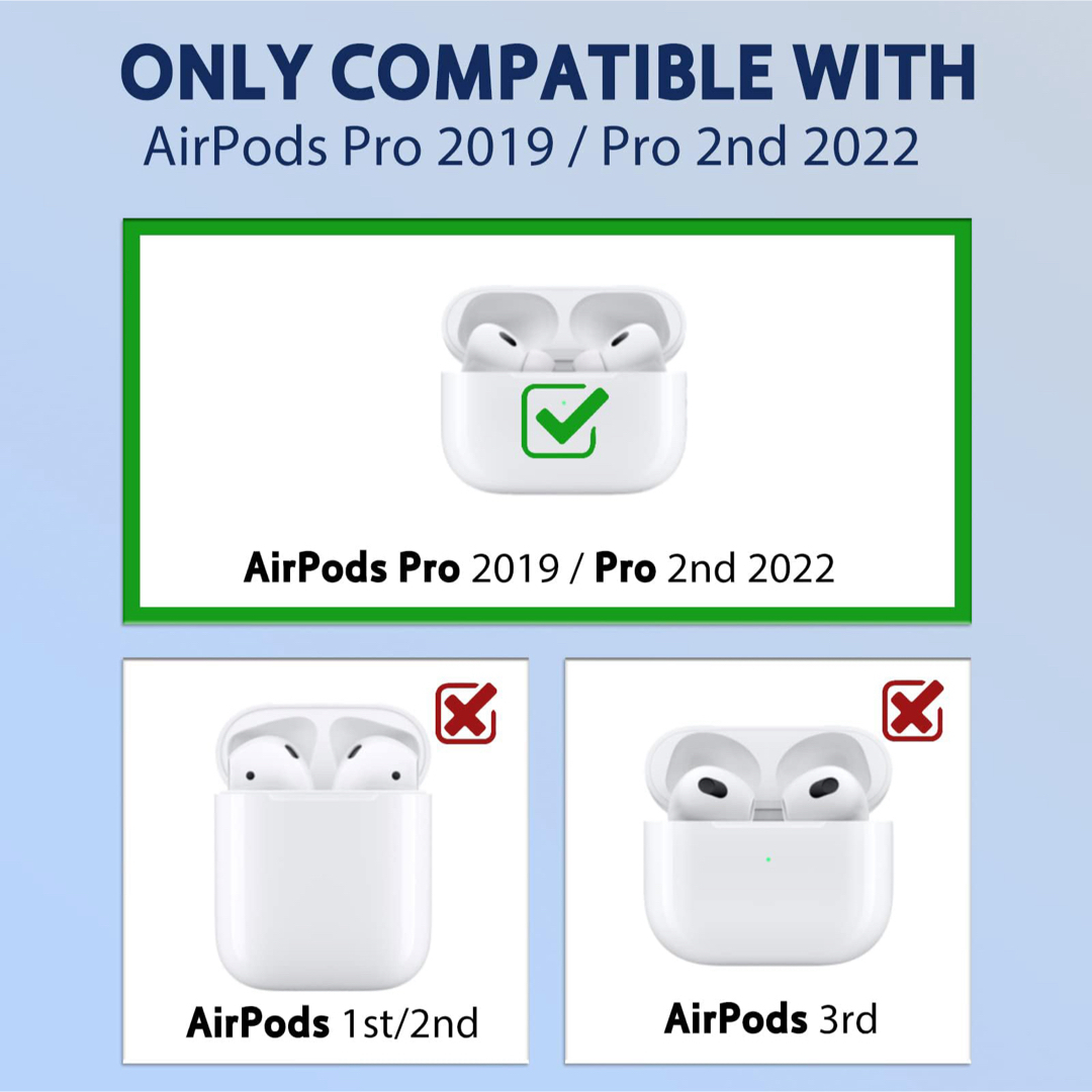 Airpod Pro ケース ソフトカバー シリコン ユニーク デザイン スマホ/家電/カメラのスマホアクセサリー(その他)の商品写真
