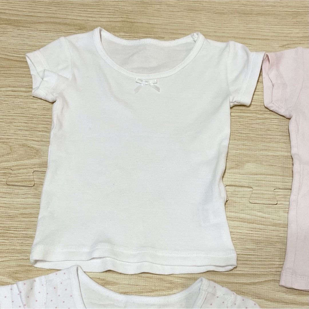 ベルメゾン(ベルメゾン)の90サイズ　肌着　4枚セット キッズ/ベビー/マタニティのキッズ服女の子用(90cm~)(下着)の商品写真