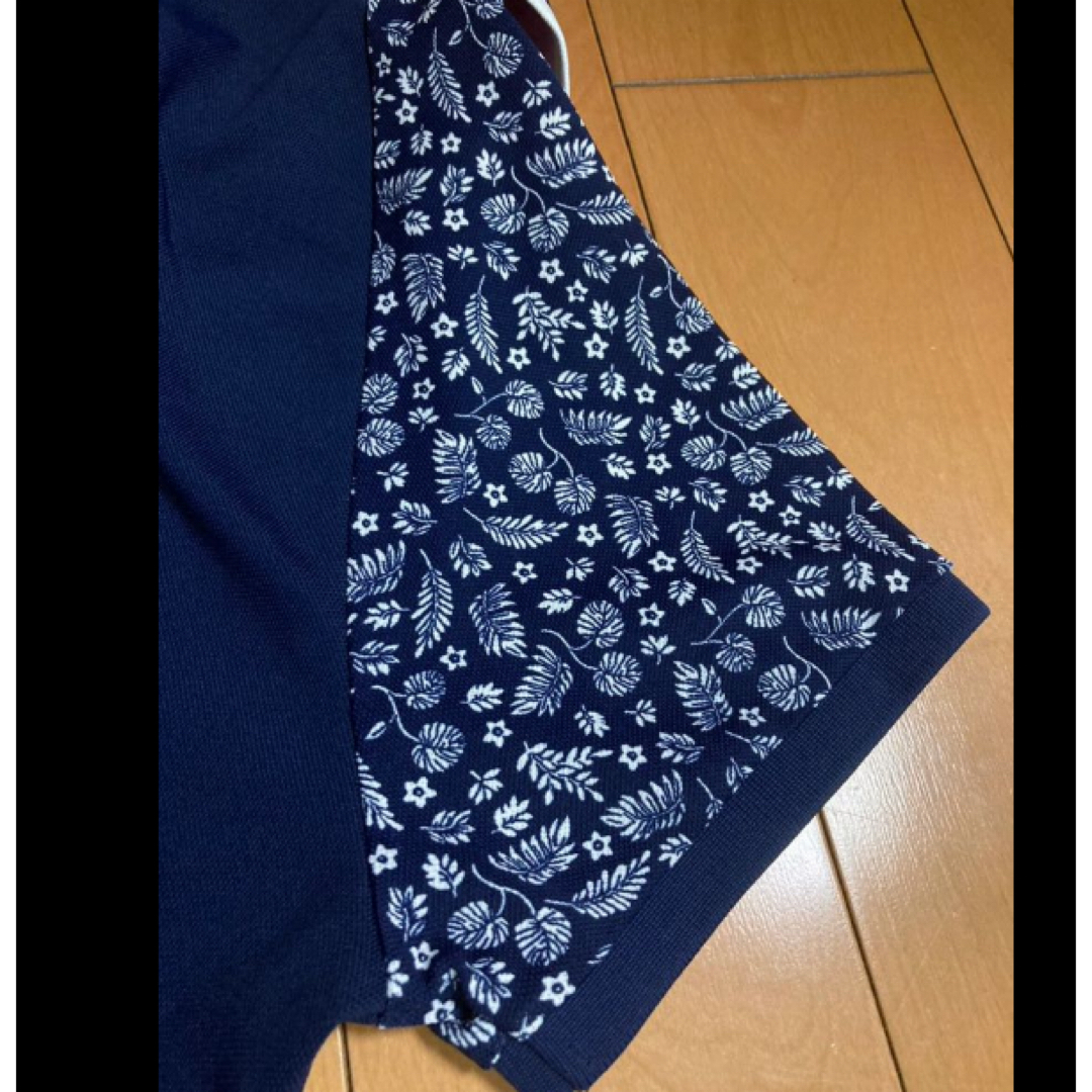 POLO RALPH LAUREN(ポロラルフローレン)のラルフローレンネイビー×花柄ポロ レディースのトップス(ポロシャツ)の商品写真