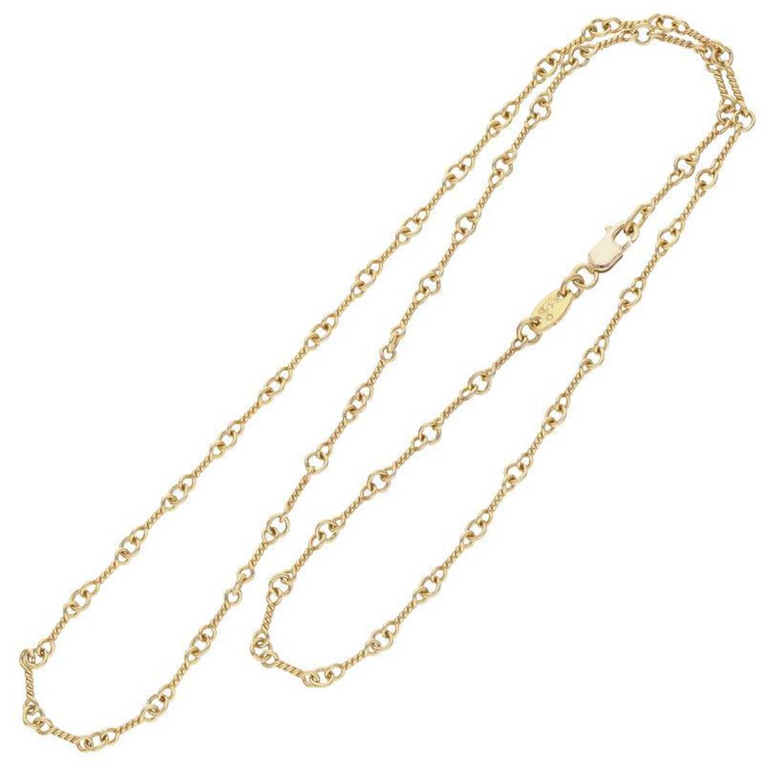 Chrome Hearts(クロムハーツ)のクロムハーツ  22K NECKCHAIN T18/ツイストチェーン18inch ゴールドネックレス メンズ 18inch メンズのアクセサリー(ネックレス)の商品写真