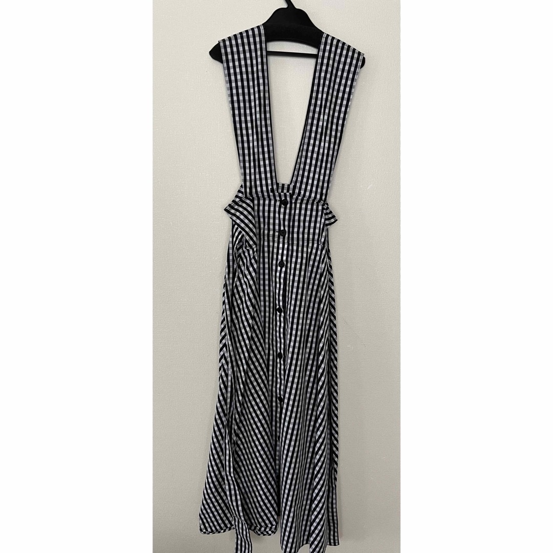 LE CIEL BLEU(ルシェルブルー)のルシェルブルーGinghamCheckHighWaist Flare Dres レディースのワンピース(ロングワンピース/マキシワンピース)の商品写真